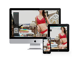 內衣服飾服裝類網站織夢模板(自適應手機端)