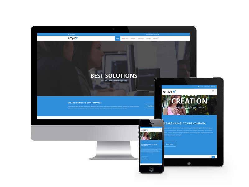 企業項目展示類網站HTML靜態模板