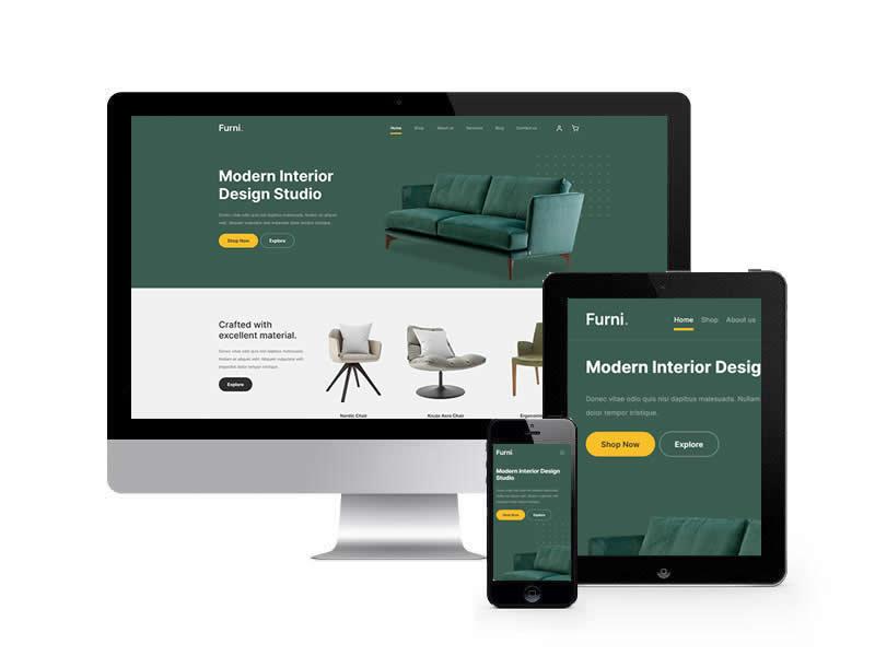 家居展示類網站HTML靜態模板