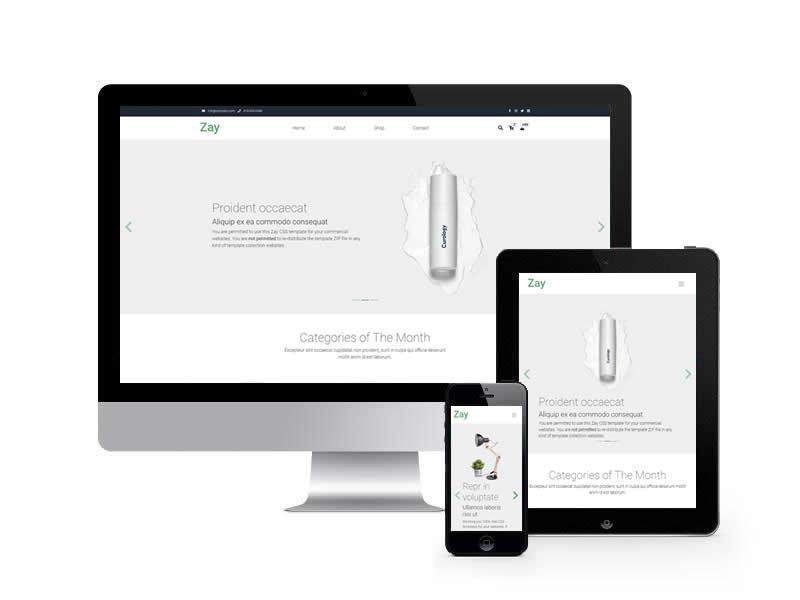 電子商務類網站HTML靜態(tài)模板