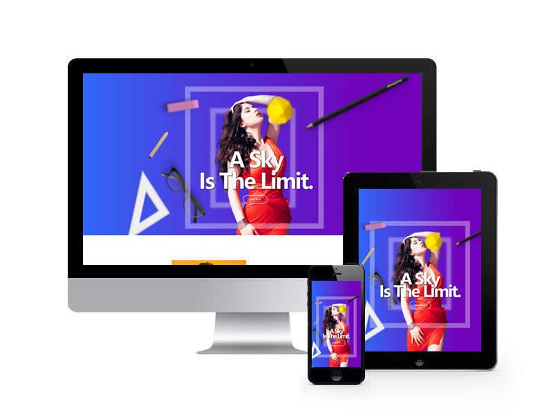 時尚宣傳單頁類網站HTML靜態(tài)模板