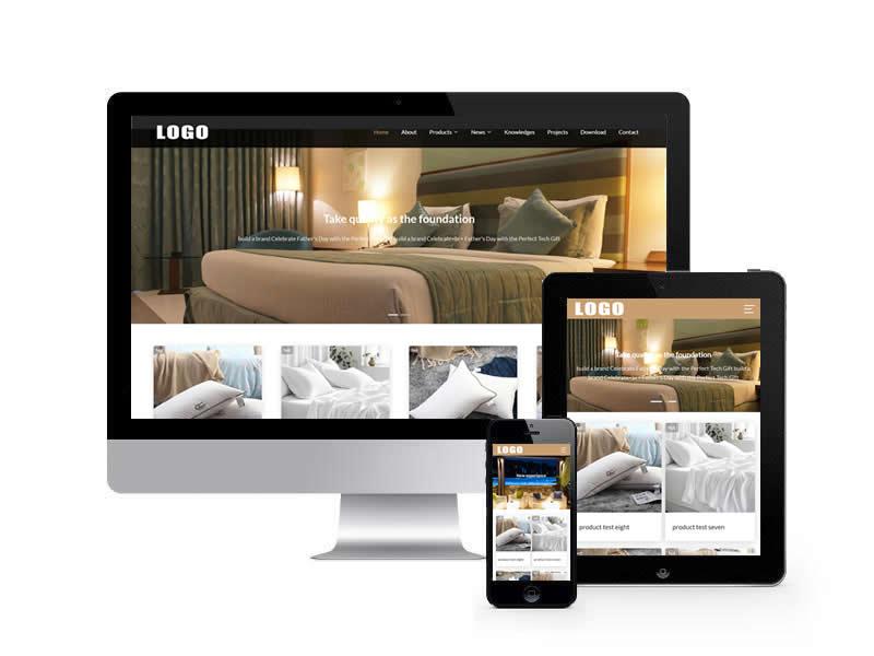 客房酒店英文外貿(mào)類網(wǎng)站pbootcms模板(自適應(yīng)手機端)